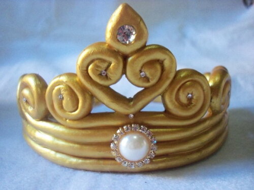 Topo de bolo Coroa de Princesa