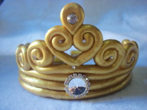 Topo de bolo Coroa de Princesa