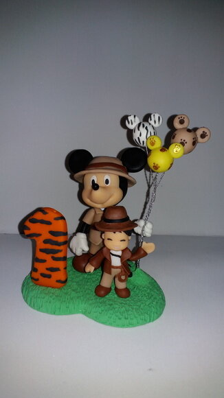 Topo de Bolo Mickey Safari