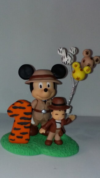 Topo de Bolo Mickey Safari