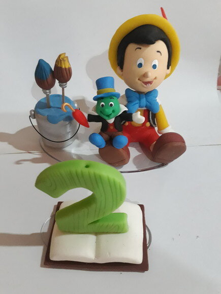 Topo de bolo Pinochio
