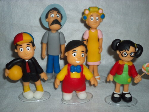 Topo de bolo Turma do Chaves