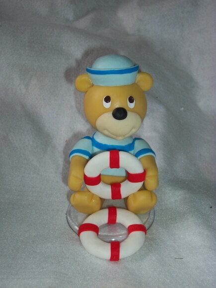 Topo de bolo Urso Marinheiro