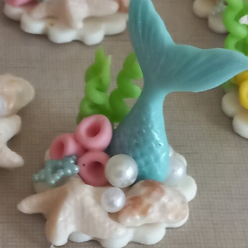 Apliques em Biscuit, Cauda de Sereia