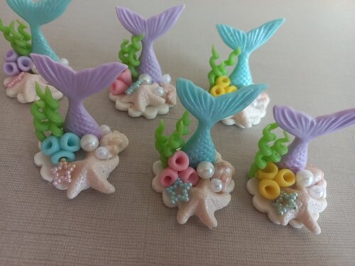 Apliques em Biscuit, Cauda de Sereia