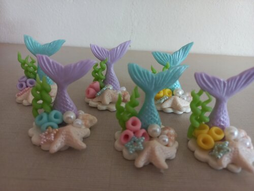 Apliques em Biscuit, Cauda de Sereia