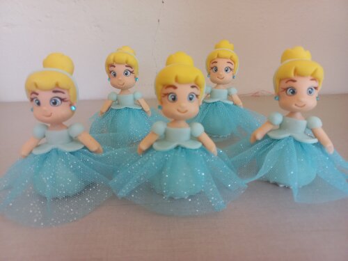 Apliques Princesas 3D. kit com 5 unidades