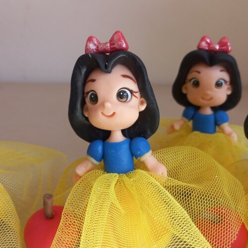 Apliques Princesas 3D. kit com 5 unidades