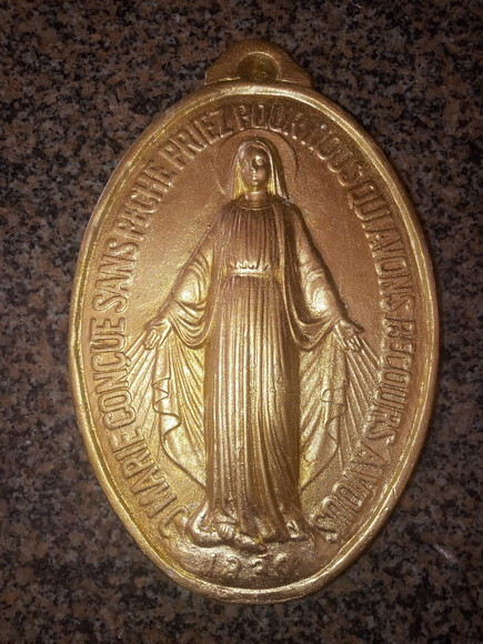 Medalha Milagrosa para Porta 18 x 18 cm