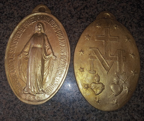 Medalha Milagrosa para Porta 18 x 18 cm