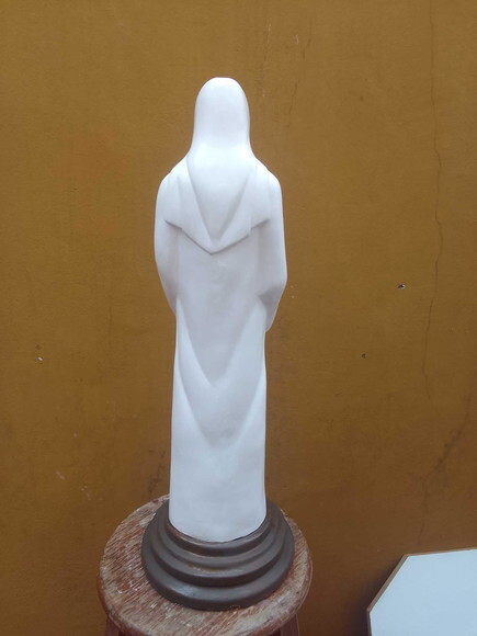 Nossa Senhora Grávida com Olhos Abertos - 60 cm