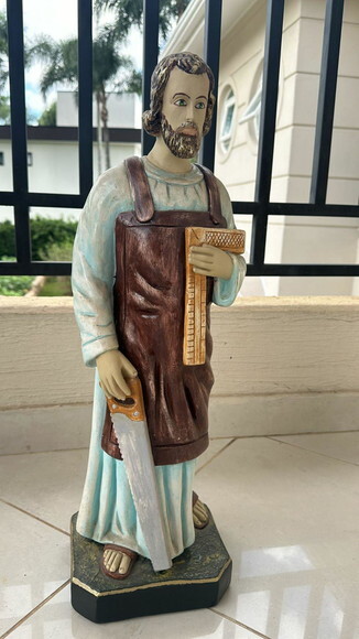 São José Operário 60 cm (tinta a Oleo)