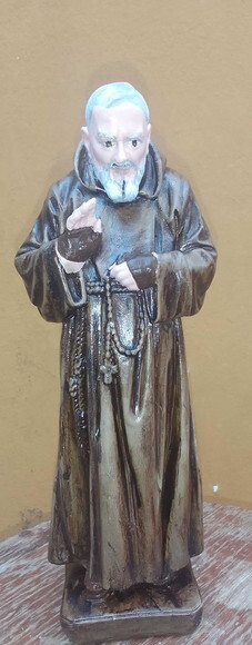São Padre Pio Gesso 30 cm