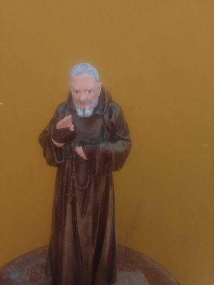 São Padre Pio Gesso 30 cm