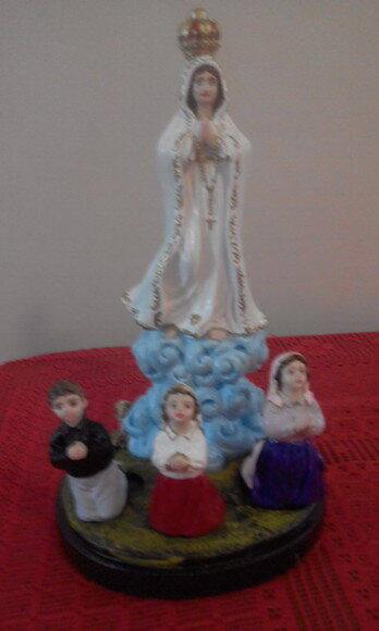 Nossa Senhora de Fátima 30 cm com 3 pastorzinhos