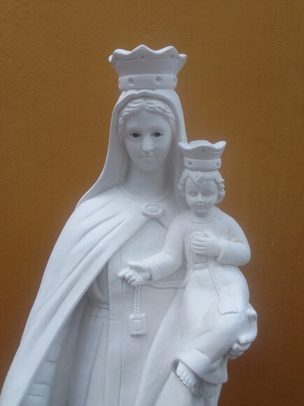 Nossa Senhora do Carmo 80 Cm, Cru, sem Pintura,