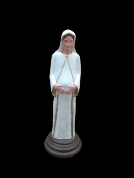 Nossa Senhora Grávida com Olhos Abertos - 60 cm