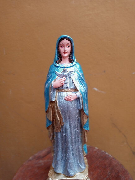 Nossa Senhora Grávida e Espirito Santo 30 cm