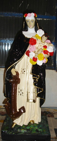Santa Rosa de Lima com a Ancora 60 cm