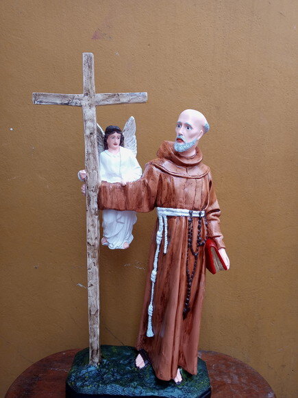 São Pedro de Alcântara com a Cruz e o Anjo