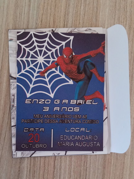 Convite Homen Aranha
