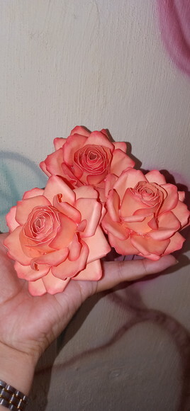 Kit 3 Rosas Realistas