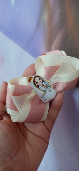 Laço Infantil Religioso Personalizado Nossa Senhora
