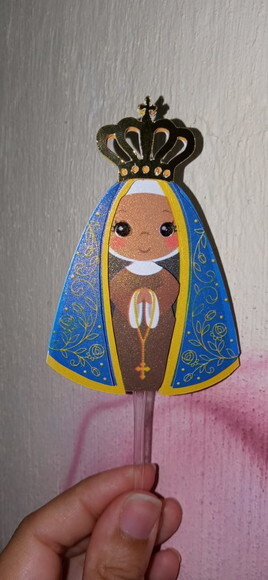 Topo de Bolo Nossa Senhora Aparecida Infantil