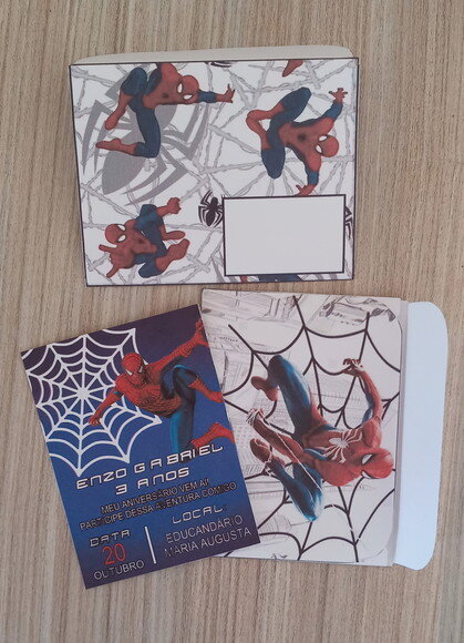 Convite Homen Aranha