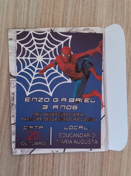 Convite Homen Aranha