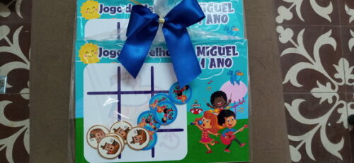 Jogo da Velha - Lembrancinha de Aniversário 3 Palavrinhas