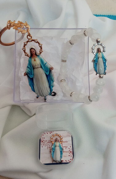 Kit Devocional Nossa Senhora das Graças - Presente Religioso