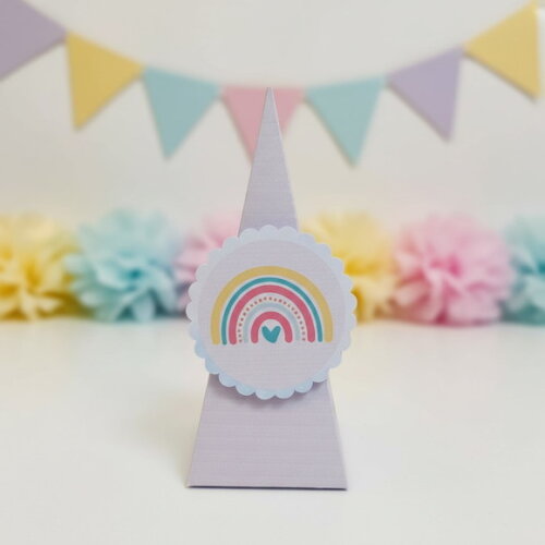 Kit Festa - 15 Caixas Lembrancinhas Arco Íris Boho