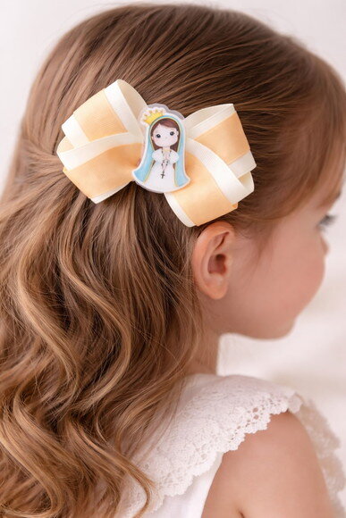 Laço Infantil Religioso Personalizado Nossa Senhora