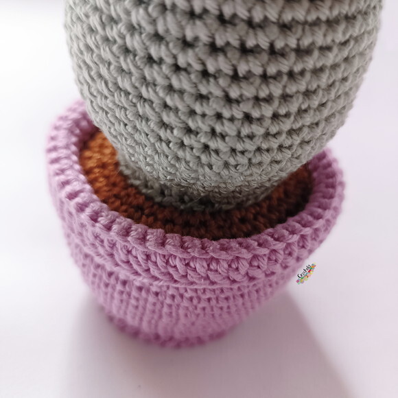 Cacto Plantinha de Crochê Amigurumi