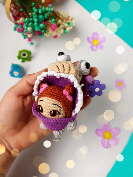 Chaveiro Personalizado Bonequinha Boo Monstros Sa