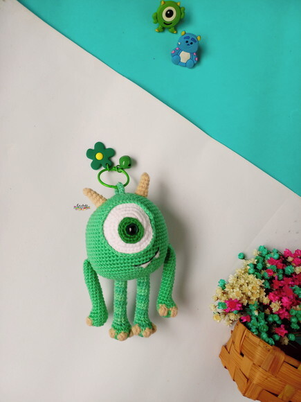 Chaveiro Personalizado Mike Wazowski Monstros Sa