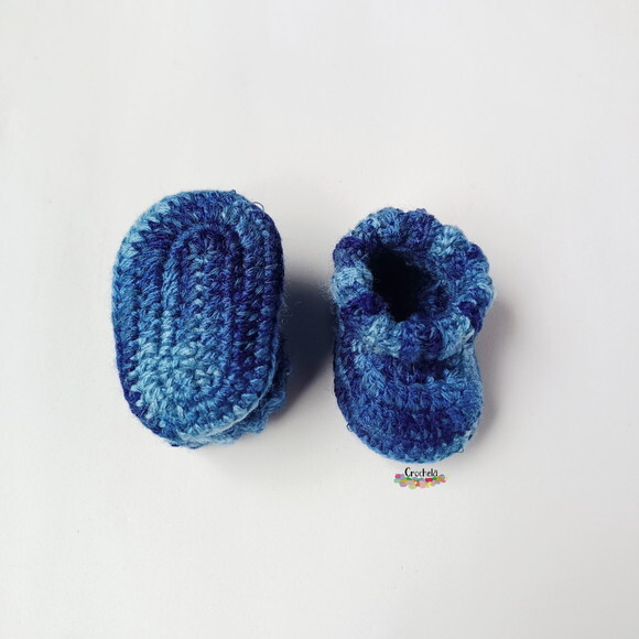 Conjunto de Croche Inverno Touca e Sapatinho para Bebê