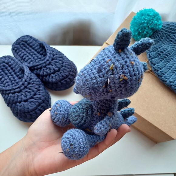 Kit de Inverno Infantil Touca e Pantufa