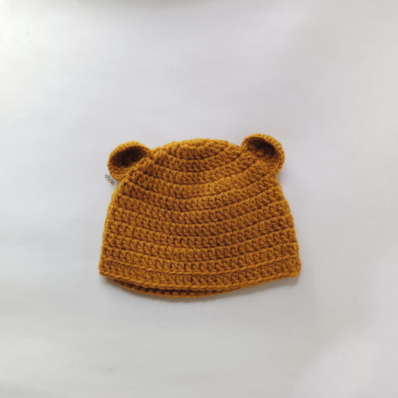 Kit Touca de Lã e Ursinho Amigurumi para Bebê