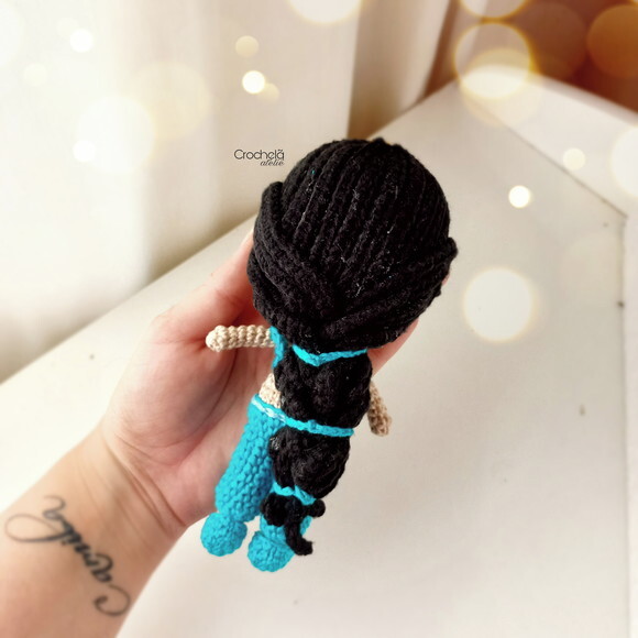 Mini Boneca Personalizada Princesa Jasmi Lembrancinha Menina