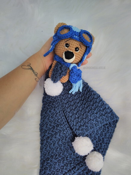 Naninha para Bebê Mantinha de Apego em Crochê