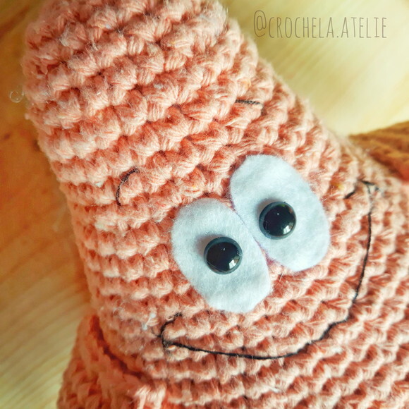 Patrick Estrela de Crochê Amigurumi