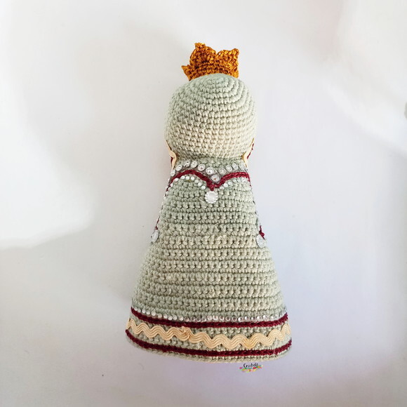 Santinha Nossa Senhora Personalizada de Crochê Amigurumi