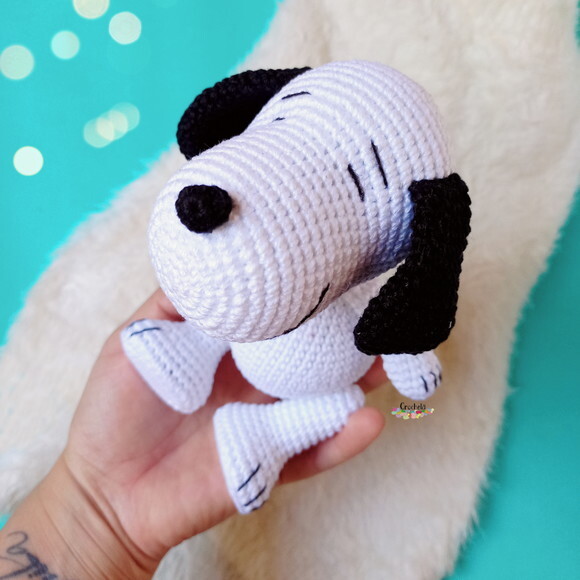 Snoopy Personagem de Crochê Amigurumi