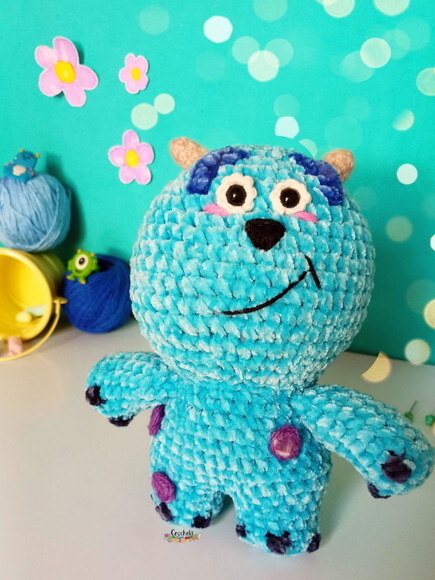Sullivan Monstros S.a. de Crochê Amigurumi Pelúcia