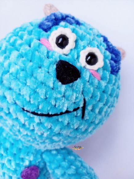 Sullivan Monstros S.a. de Crochê Amigurumi Pelúcia