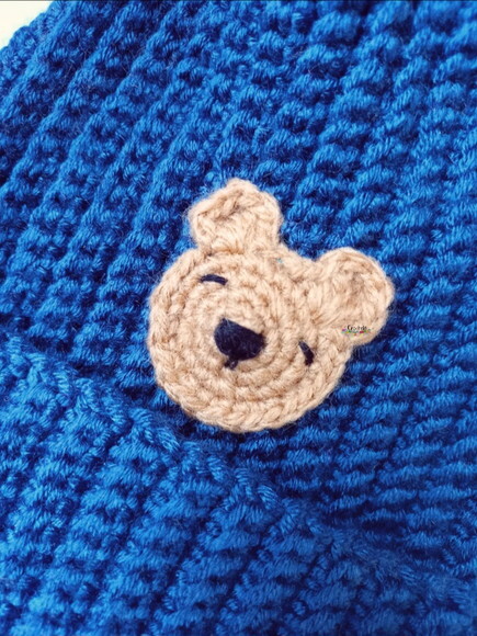 Touca de Crochet para Bebê Menino