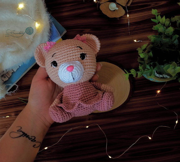 Ursinha para Decoração Nicho Quarto Infantil Menina