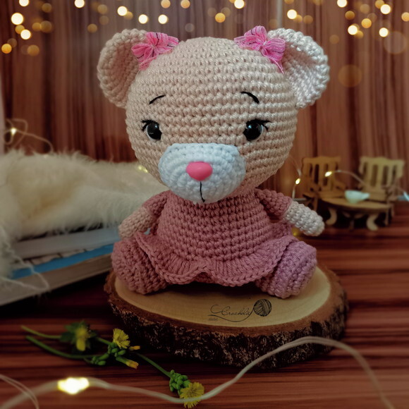 Ursinha para Decoração Nicho Quarto Infantil Menina